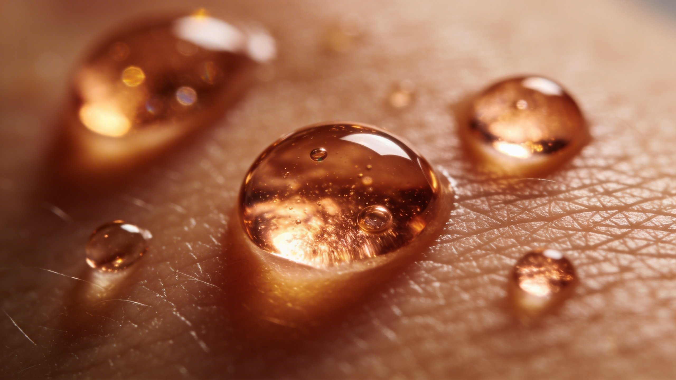 Close-up of copper-colored serum demonstrating GHK-Cu peptide benefits